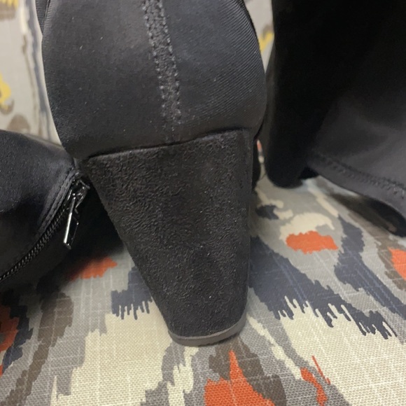 Bebe tall black over the knee boots-wedge heel - Picture 5 of 6